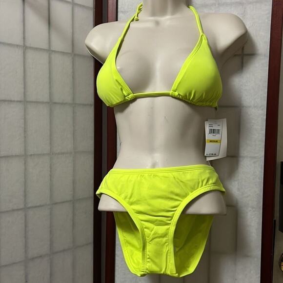 NWT BECCA BY REBECCA VIRTUE LIME‎ GREEN BIKINI SET VARIOUS - Picture 1 of 7